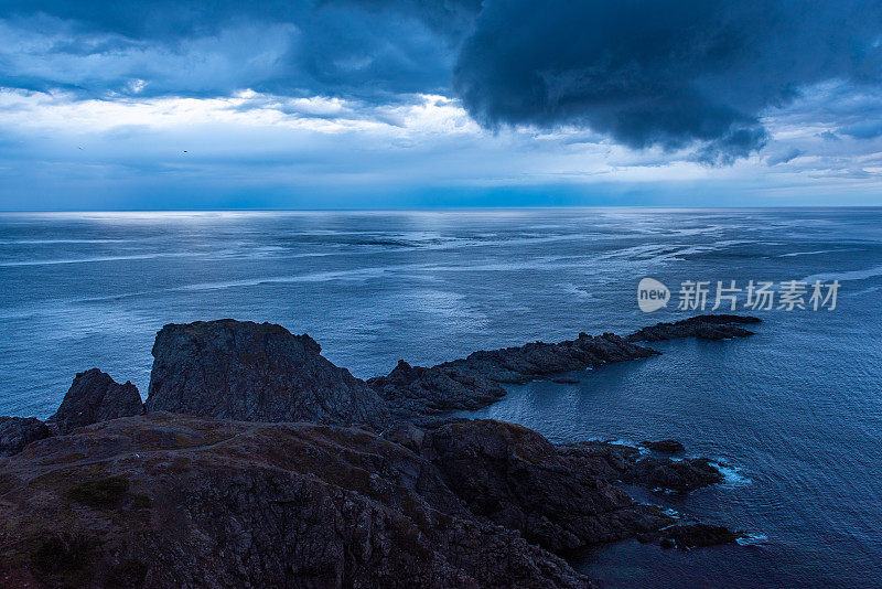 长角灯塔，乌鸦头，Twillingate，纽芬兰，加拿大