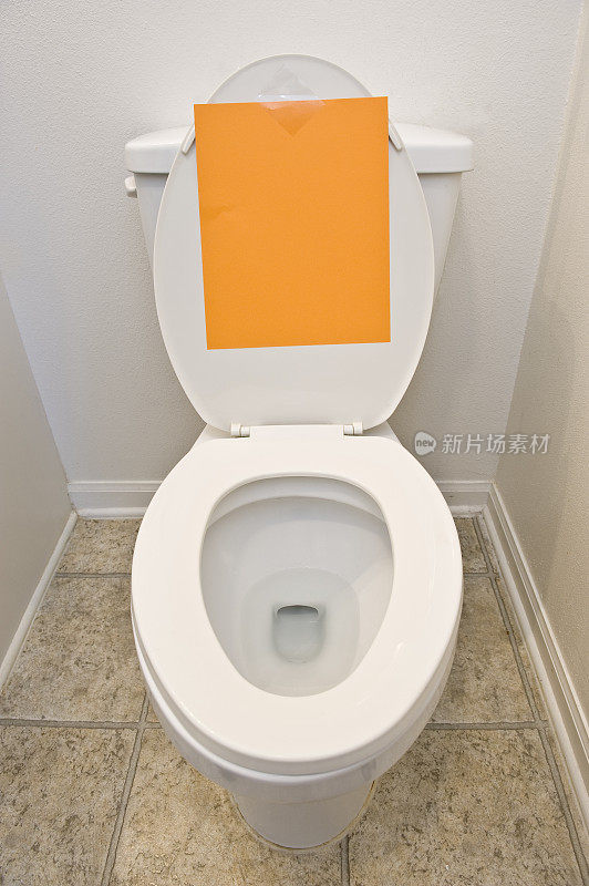 厕所上的空白标志