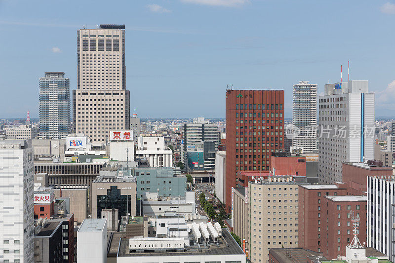 日本札幌天际线