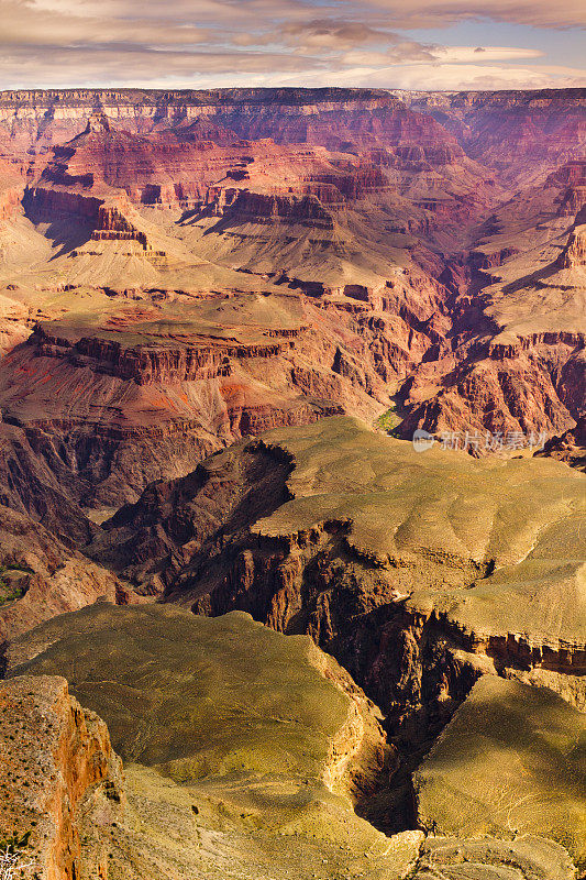 垂直大峡谷西边缘图像经典彩色电影调性