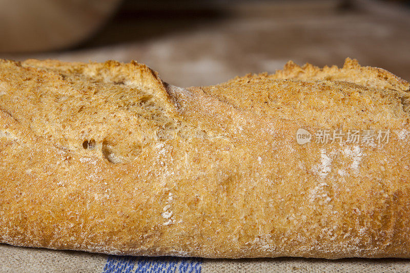 法国面包的一部分