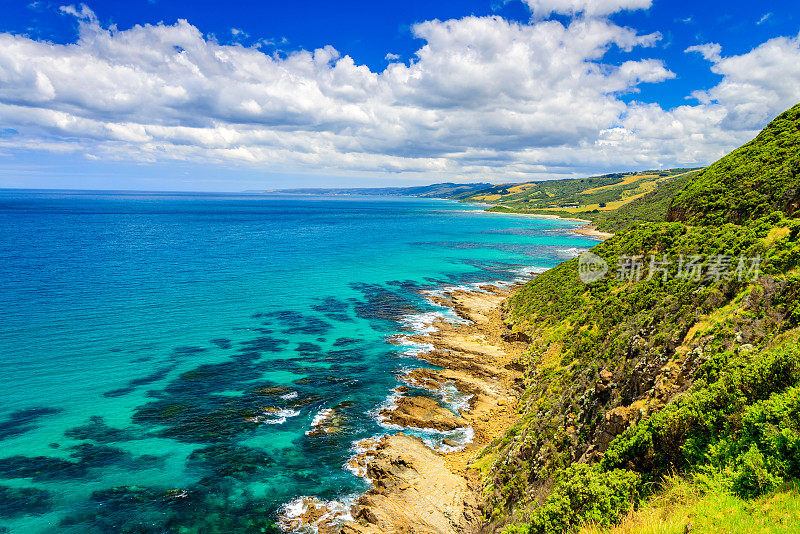 伟大的海洋之路景观，维多利亚，澳大利亚