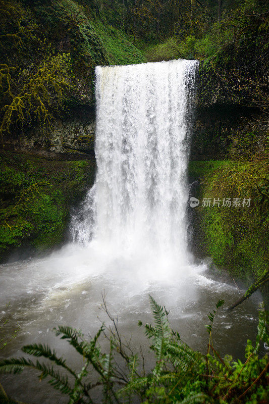 强大的瀑布，银瀑布州立公园