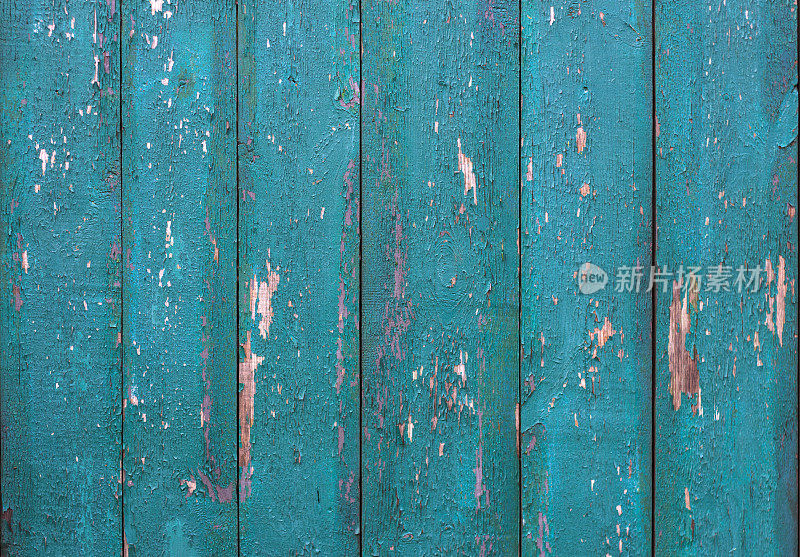 不同颜色的旧旧木板的抽象背景