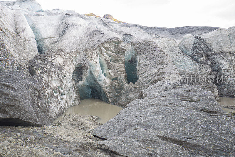 Vatnajökull冰岛的冰川