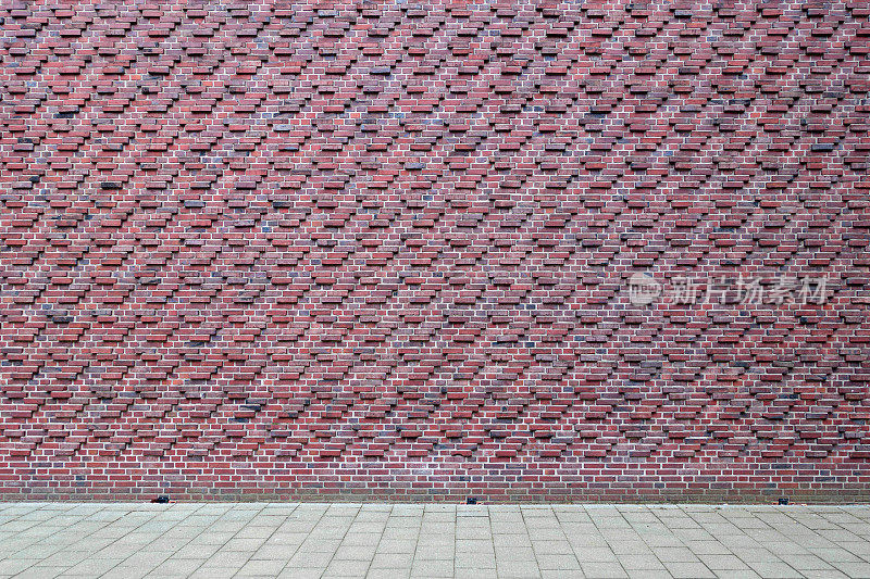 特殊红砖图案墙