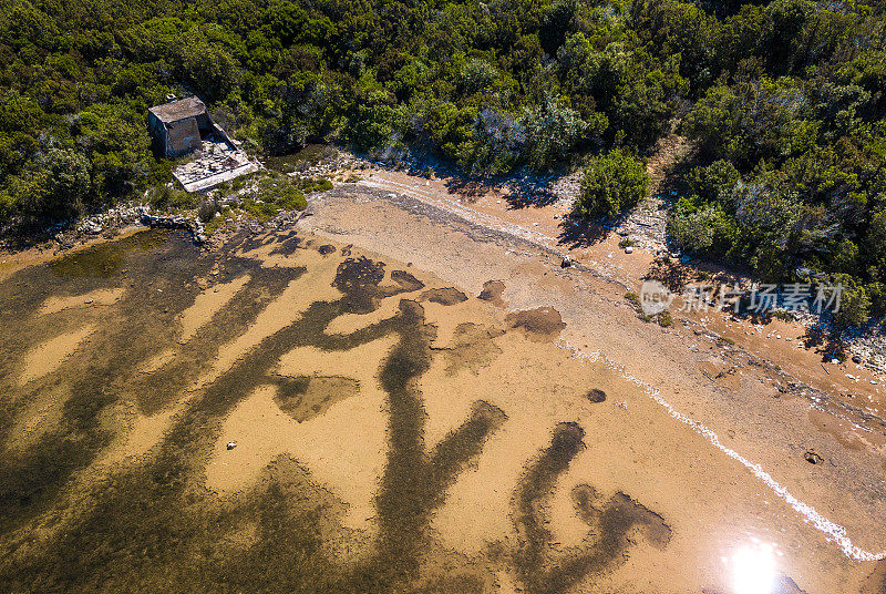 海岸线鸟瞰图