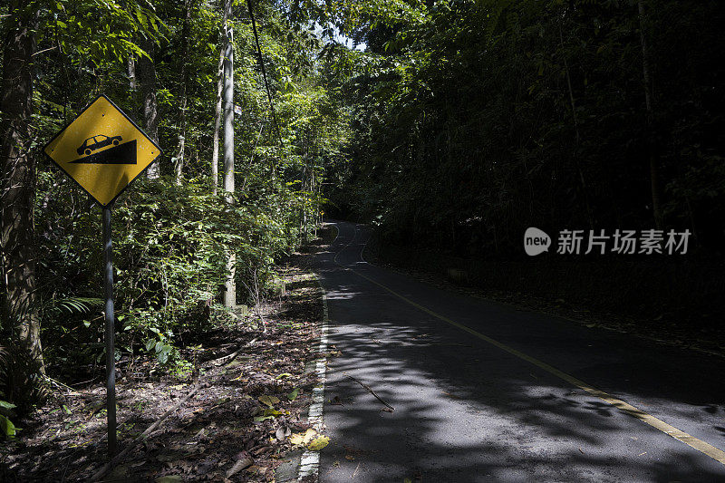 森林中的路标-图片