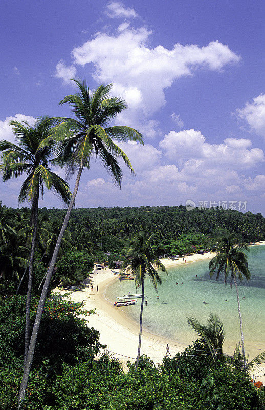 斯里兰卡，乌纳瓦图纳，海滩。
