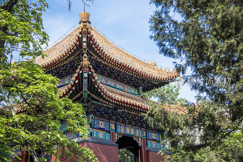 中国北京雍和宫的建筑
