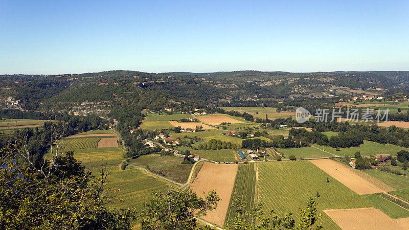 风景Lot山谷，法国