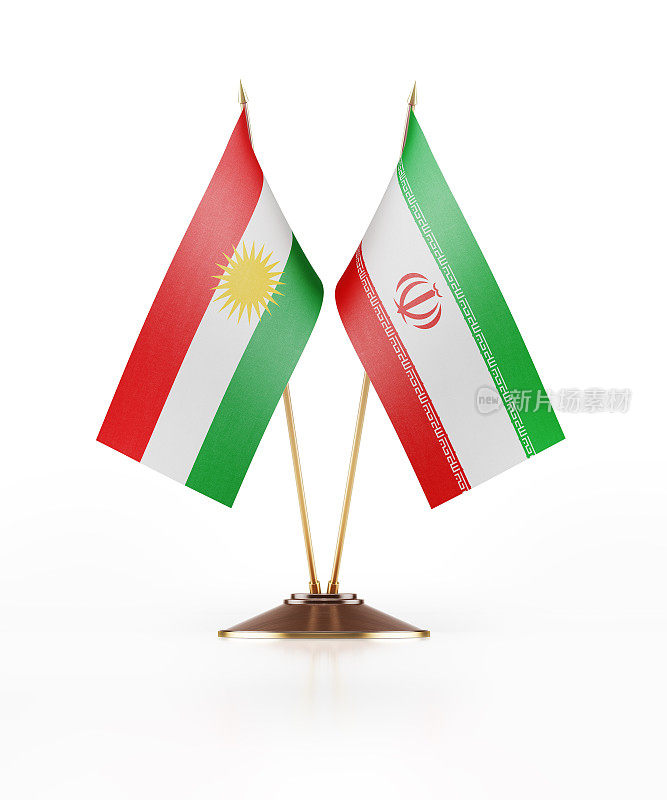 库尔德斯坦和伊朗的微型国旗