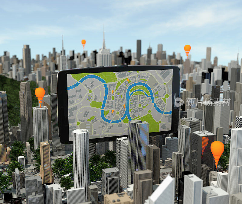 智能手机与导航城市