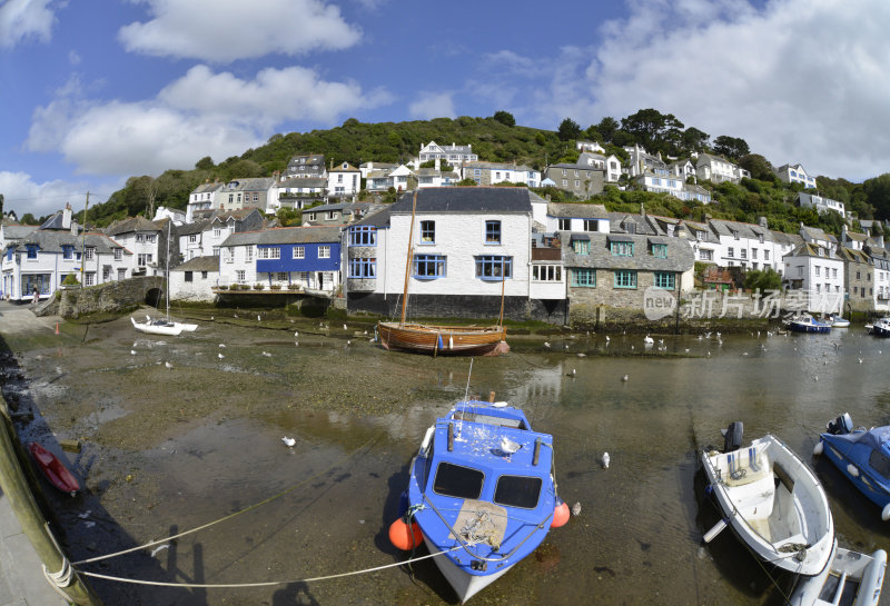 Polperro。康沃尔。