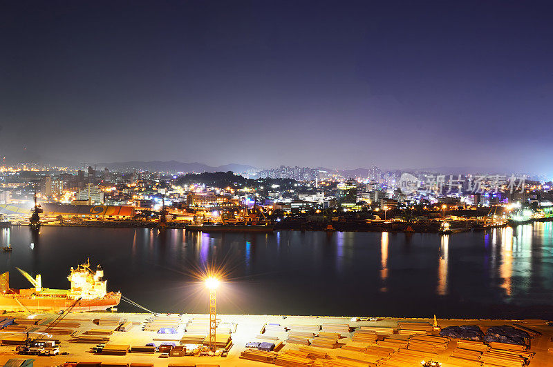 韩国仁川的夜景