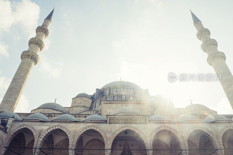 土耳其伊斯坦布尔苏莱曼尼耶卡米清真寺
