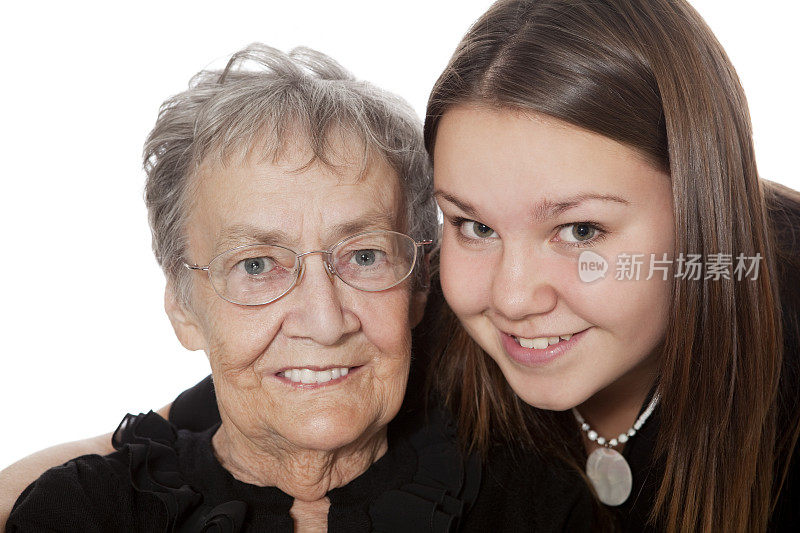 曾祖母和曾孙女