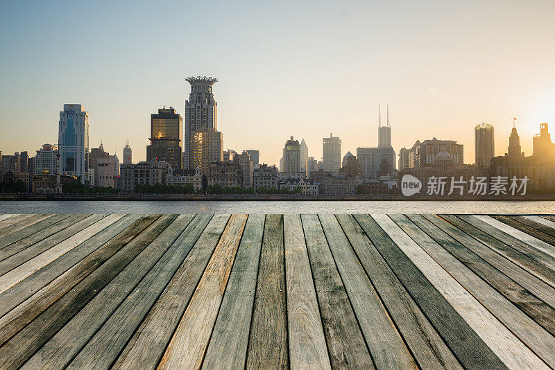中国上海的天际线