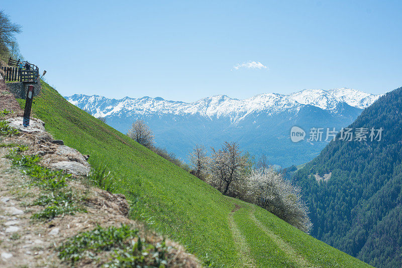 奥地利的乡村徒步路线