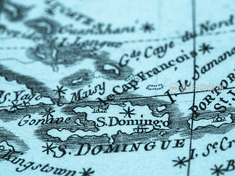 多米尼加共和国的旧地图