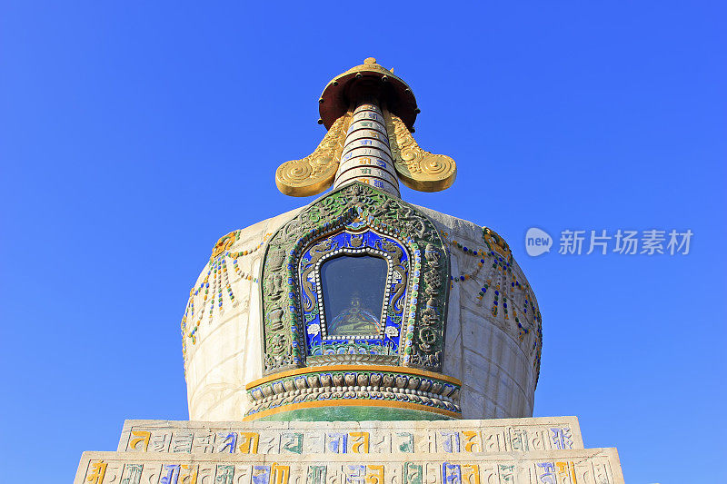 2015年2月5日，中国内蒙古自治区呼和浩特市，西丽图召喇嘛庙建筑景观