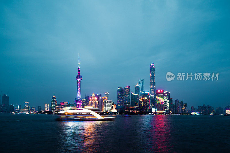 中国上海的浦东天际线