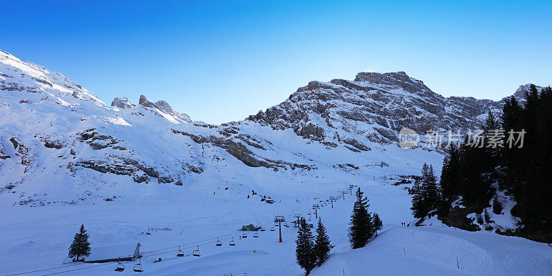 瑞士的恩格尔堡滑雪胜地