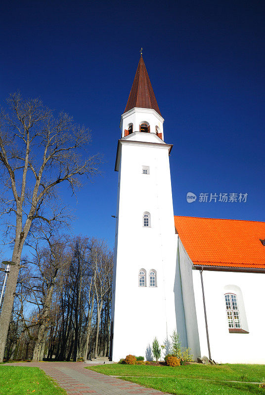 拉脱维亚锡古尔达古老的卢瑟坦教堂