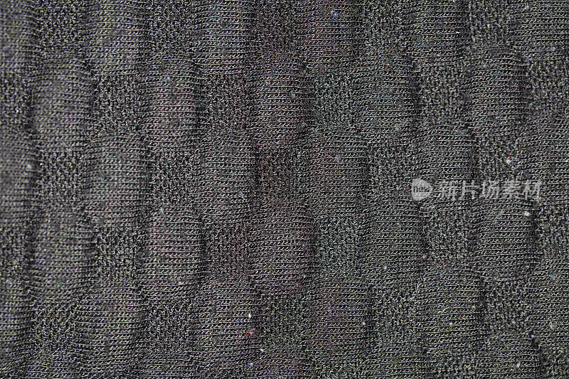 灰色针织羊毛纹理背景，特写