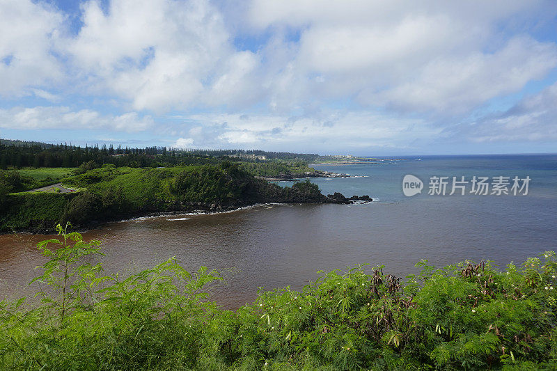 夏威夷毛伊岛的檀香山湾和莫库莱亚湾