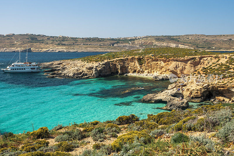 蓝色泻湖，Comino，马耳他