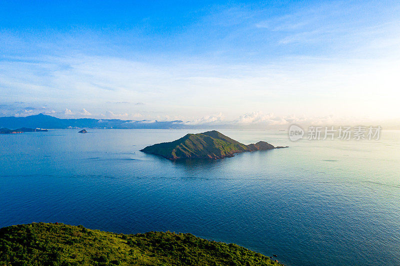 鸟瞰位于西贡的塔门或草岛海景