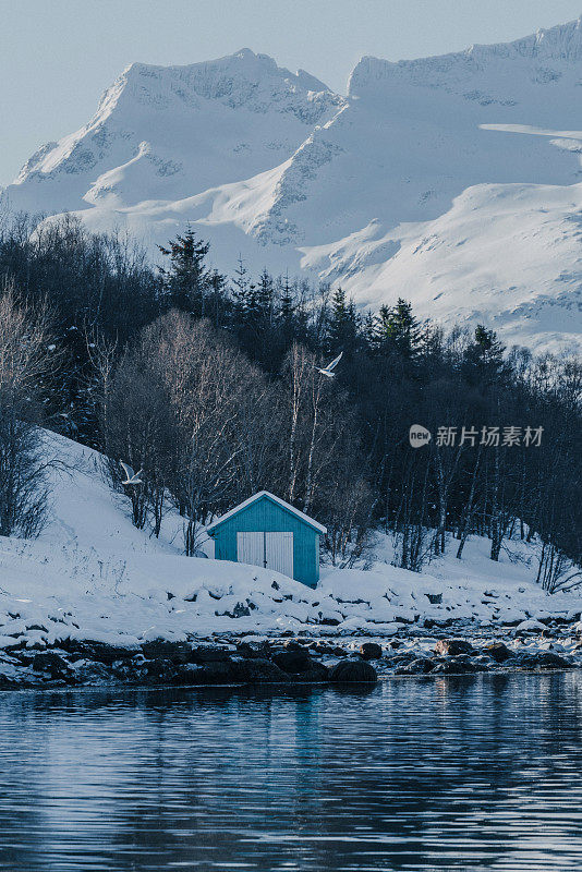 罗浮敦群岛上宁静的渔村