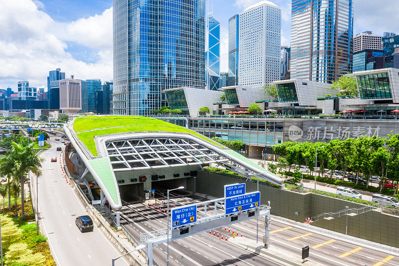 香港中环至湾仔绕道隧道日图