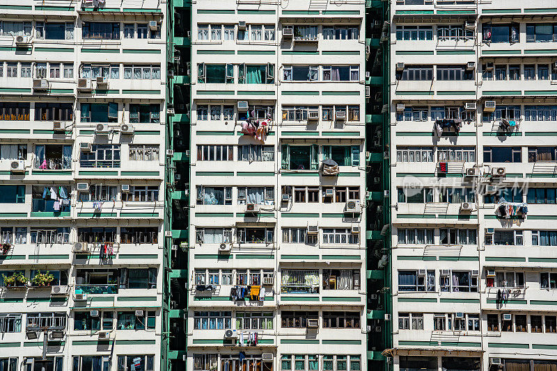 香港九龙半岛大角咀的住宅大厦