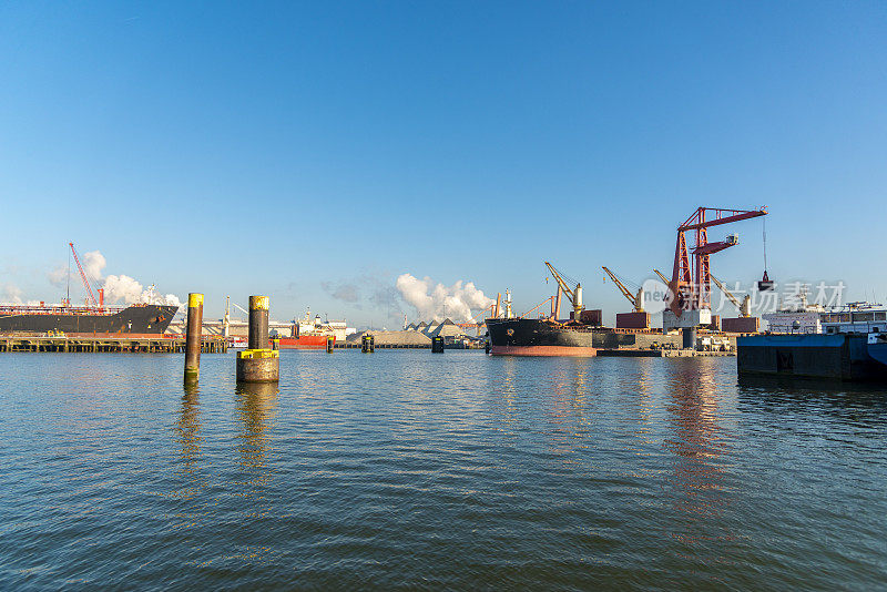 港口活动，鹿特丹，荷兰