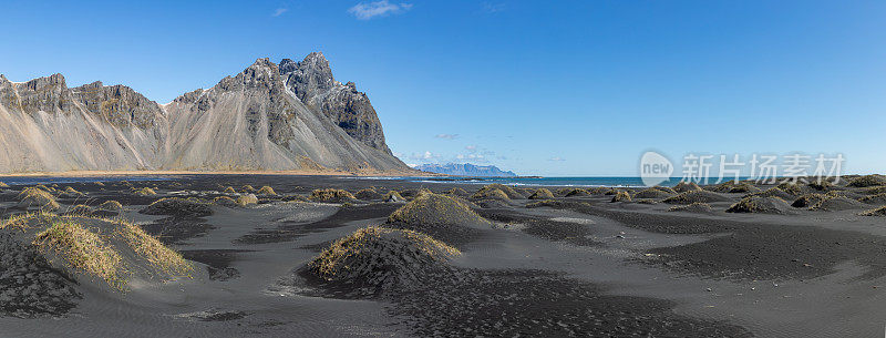 Stokksnes冰岛春天的Vestrahorn