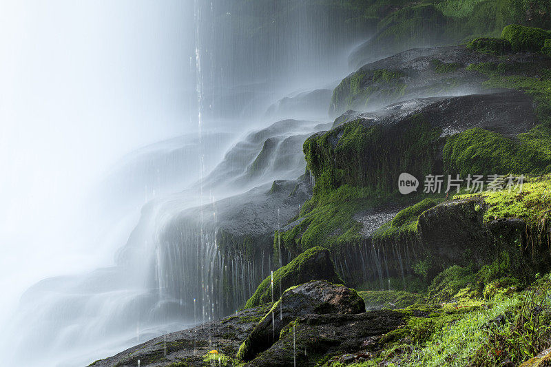 干瀑布风景