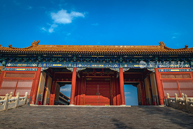 北京紫禁城的侧门