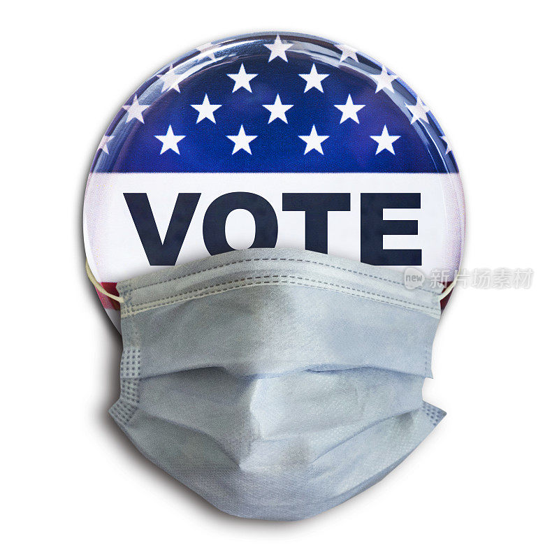 美国2020年大选徽章和口罩