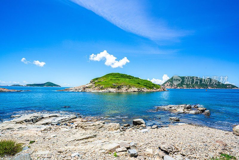 香港鹤咀地区的海景