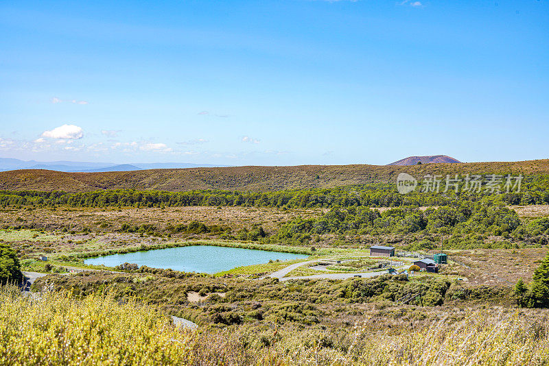 环绕山道风景-汤加里罗国家公园，马纳瓦图-万加努伊，新西兰