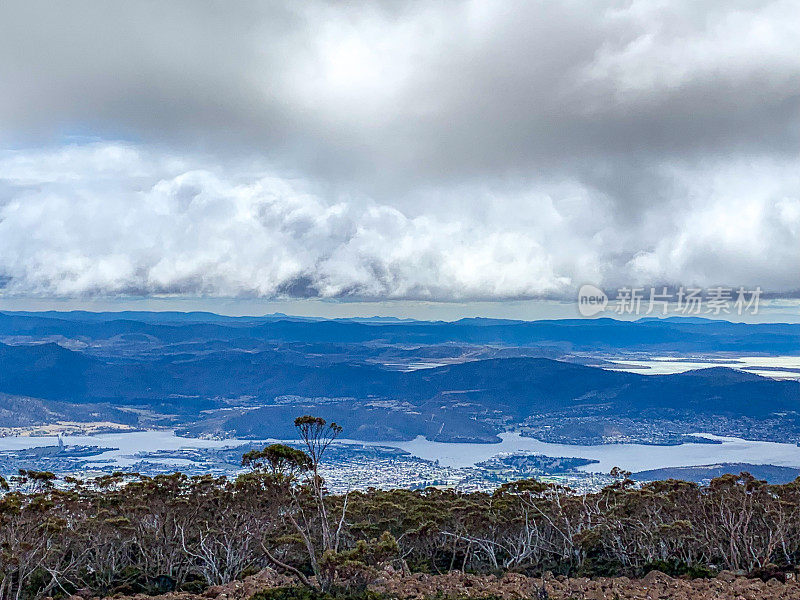 澳大利亚霍巴特惠灵顿山公园的山顶