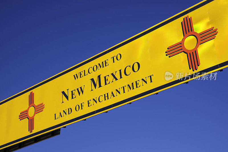欢迎来到新墨西哥州界线标志