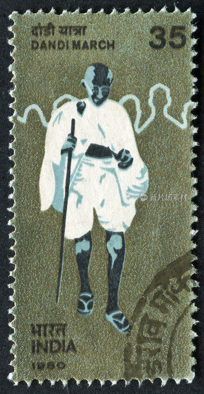甘地的盐三月邮票