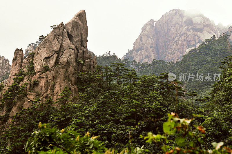 美丽的黄山，黄山，中国南方