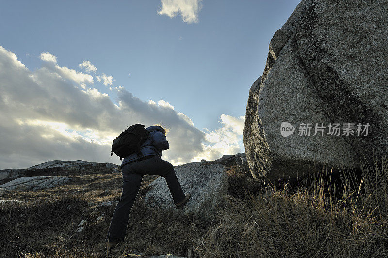 新斯科舍崎岖地带的徒步旅行。