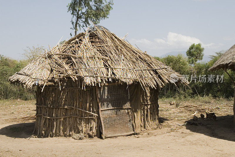 埃塞俄比亚的非洲小屋