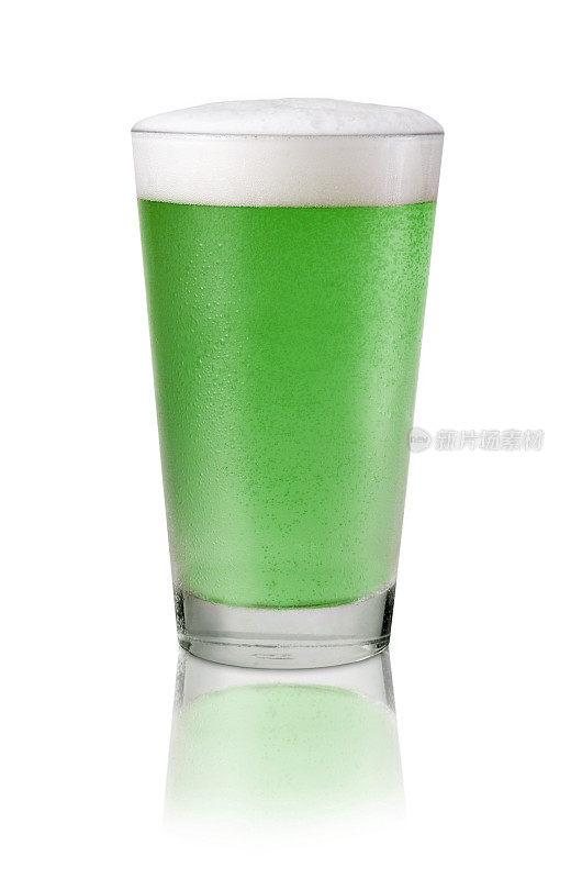 冷绿色啤酒