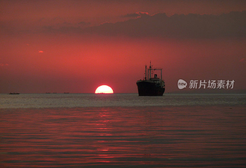 马尼拉湾日落，菲律宾